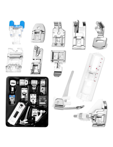 Juego de 11 Patas de Prensatelas Tatiwoo para Máquina de Coser