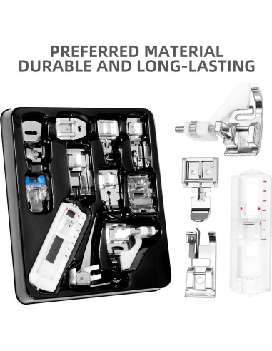 Juego de 11 Patas de Prensatelas Tatiwoo para Máquina de Coser