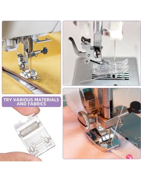 Juego de 11 Patas de Prensatelas Tatiwoo para Máquina de Coser