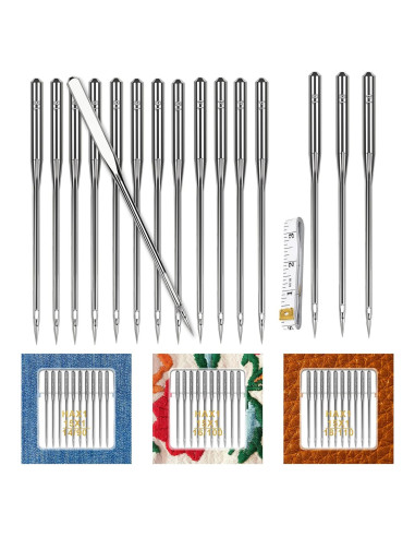 30 Agujas de Máquina de Coser Universal HLARTNET - Alta Resistencia