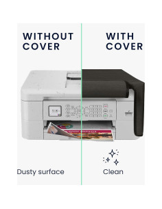 Funda protectora kwmobile para impresora Brother MFC-J1010DW - Gris oscuro 2