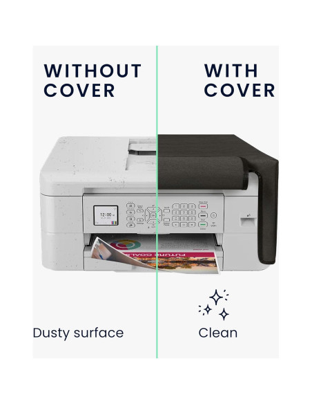 Funda protectora kwmobile para impresora Brother MFC-J1010DW - Gris oscuro