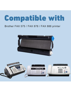 Paquete de 2 cintas de fax Msudoku PC501 compatibles Brother 2