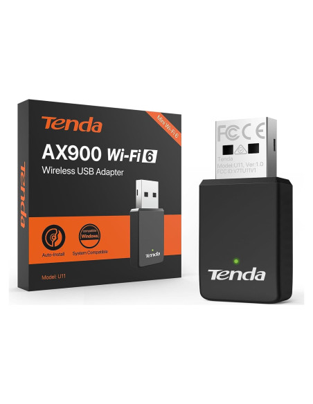 Adaptador WiFi Tenda U11 USB AX900 Doble Banda 900Mbps