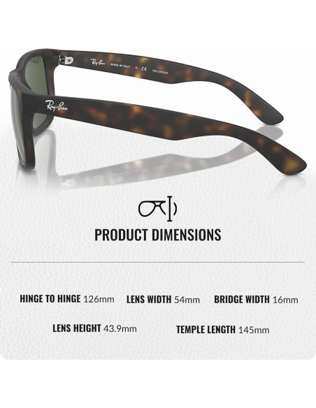 Gafas de Sol Ray-Ban RB4165 JUSTIN Cuadradas Polarizadas