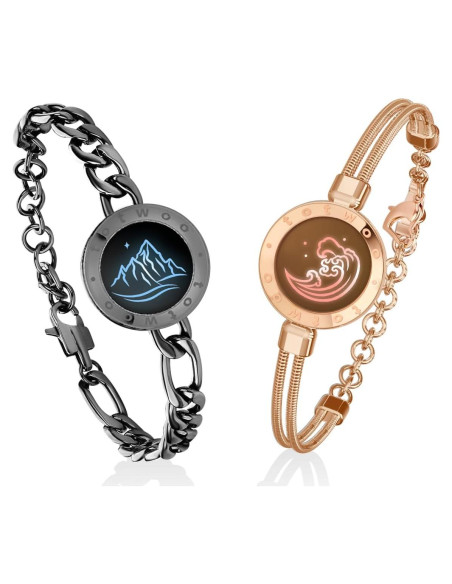 Pulseras Táctiles TOTWOO para Parejas - Amor a Distancia