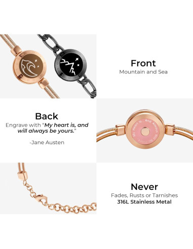 Pulseras Táctiles TOTWOO para Parejas - Amor a Distancia