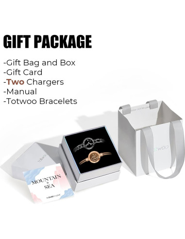 Pulseras Táctiles TOTWOO para Parejas - Amor a Distancia