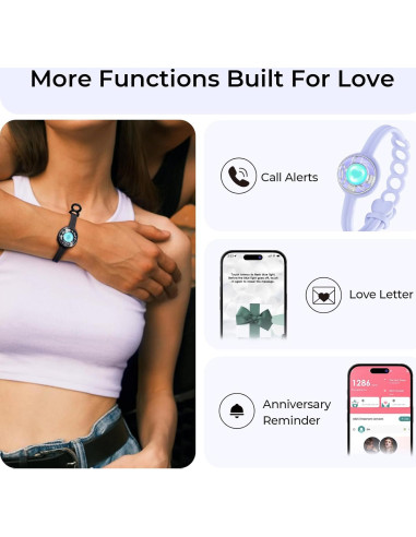 Pulseras de Toque a Distancia TOTWOO - Regalos para Relaciones