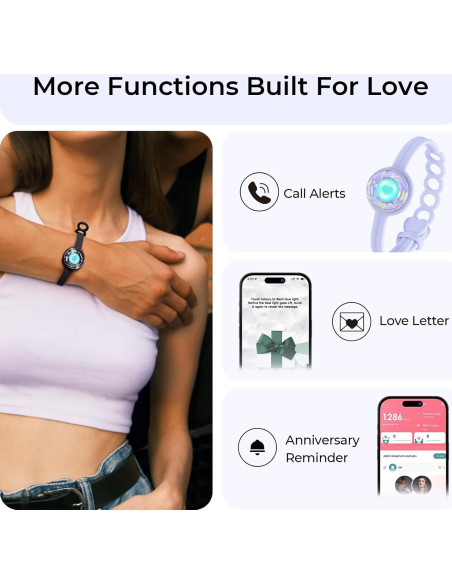 Pulseras de Toque a Distancia TOTWOO - Regalos para Relaciones