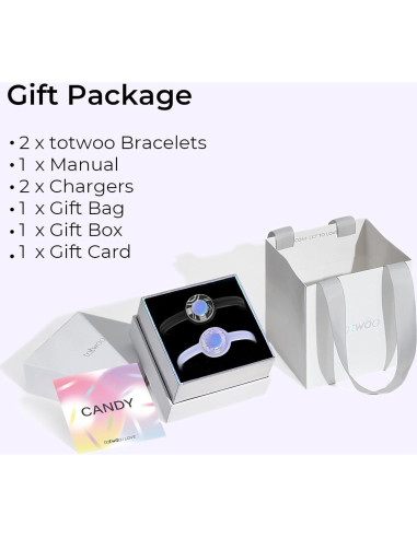 Pulseras de Toque a Distancia TOTWOO - Regalos para Relaciones