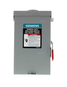 Interruptor de Seguridad SIEMENS 60A 240V No Fusible Compacto 2