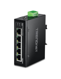 Interruptor Industrial Ethernet 5 Puertos TRENDnet TI-E50 IP50
