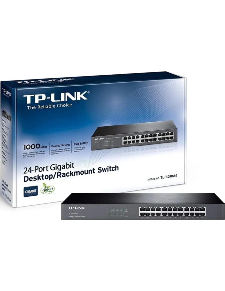 Interruptor Ethernet Gigabit TP-Link TL-SG1024 24 Puertos