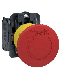 Botón de Parada de Emergencia Schneider Electric 22mm Rojo