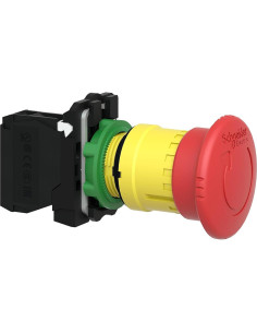 Botón de Parada de Emergencia Schneider Electric 22mm Rojo 2