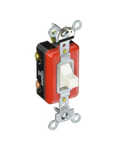 Interruptor de Palanca Eaton AH1995W 20A 120V/277V Industrial Blanco