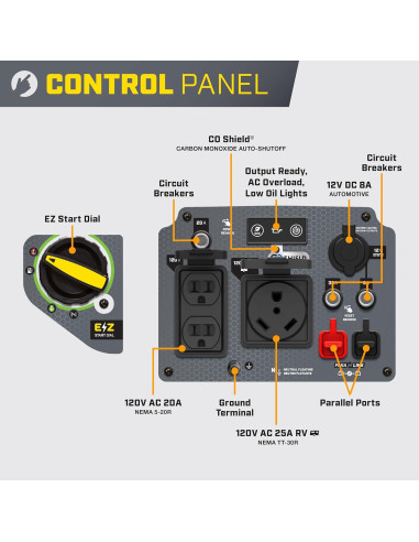 Generador Inversor Portátil Champion 4000W con Escudo de CO