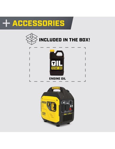 Generador Inversor Portátil Champion 4000W con Escudo de CO