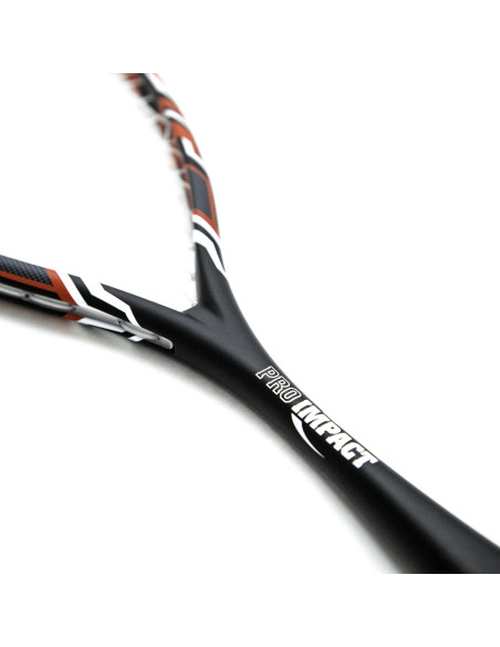 Raqueta de Squash Pro Impact Grafito 358g con Funda y Cuerdas