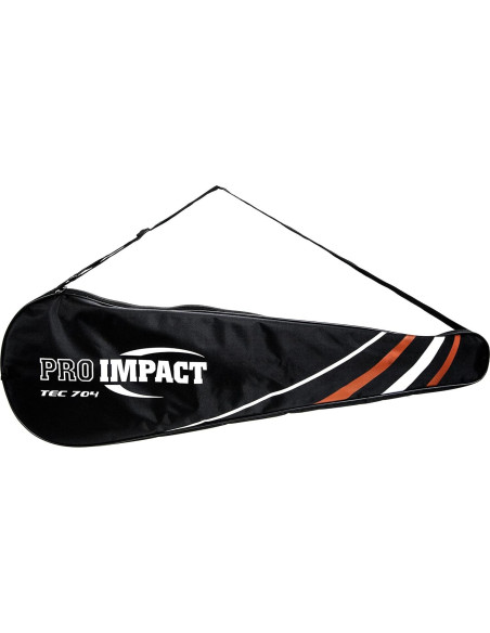 Raqueta de Squash Pro Impact Grafito 358g con Funda y Cuerdas