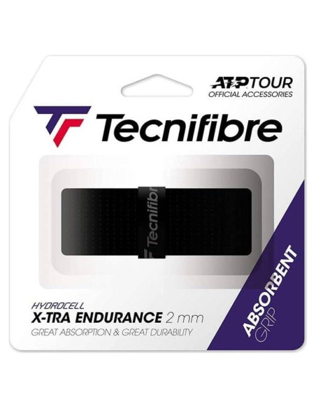 Empuñadura de Tenis Tecnifibre X-tra Endurance Negro 2.0mm