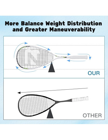 Raqueta de Squash BatZoom 27" para Principiantes - Aluminio