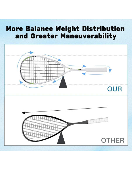 Raqueta de Squash BatZoom 27" para Principiantes - Aluminio