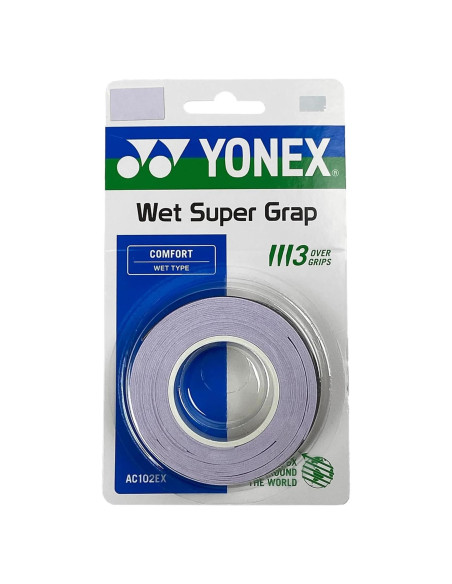 Overgrip Yonex Super Grap - Paquete de 3 - Lila Pálido