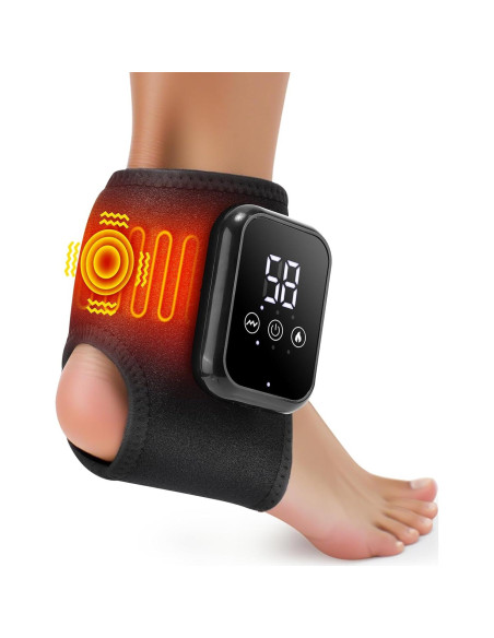 Masajeador de Tobillo WOLOYHEATIE con Calor y Vibración