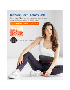 Cinturón Masajeador Inalámbrico KNQZE con Calor y Vibración 2