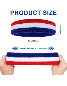 6 Bandas Deportivas para Sudor Avxzbef - Unisex, Ajustables 2