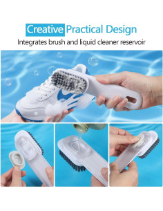 Cepillo de limpieza para zapatos SHENMENG con dispensador 2