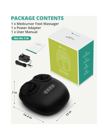 Masajeador de Pies Medcursor FM15 con Calor y Rodillos