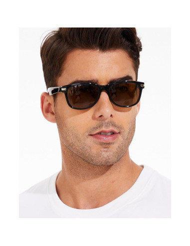 Gafas de sol Bnus B7066 polarizadas con lentes de vidrio