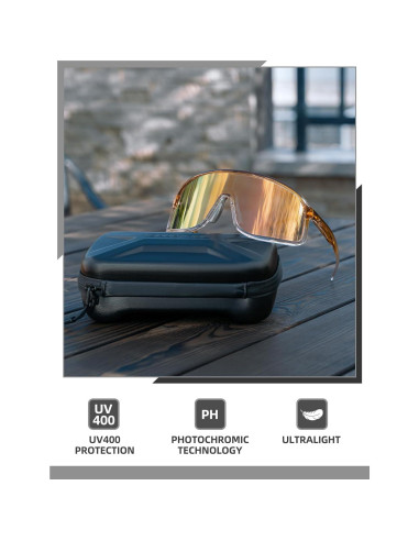 Gafas de sol fotocromáticas ROCKBROS para ciclismo UV400