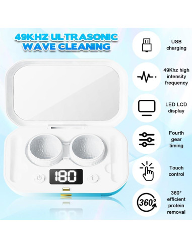 Limpiadora Ultrasónica de Lentes de Contacto Casbomy 240mAh