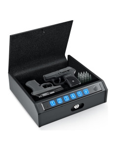 Caja Fuerte Biométrica ADIMO para Pistolas, Acceso Rápido