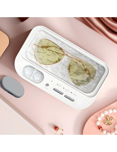 Limpiador Ultrasónico de Joyería y Lentes de Contacto 355ml - Gris