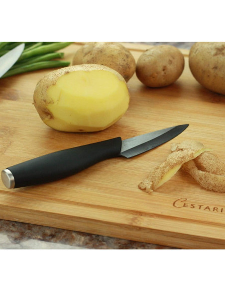 Cuchillo de Pelar Cestari 3 Pulgadas Cerámica Avanzada Negro