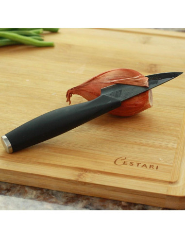 Cuchillo de Pelar Cestari 3 Pulgadas Cerámica Avanzada Negro