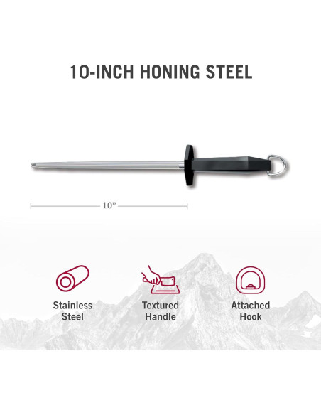 Acero de Afilado Victorinox 25.4 cm Mango Plástico Negro