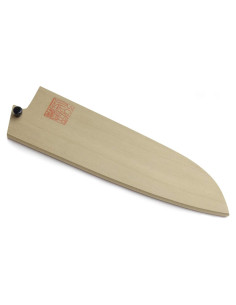 Cubierta Saya de Madera de Magnolia Yoshihiro para Cuchillo Santoku 180mm
