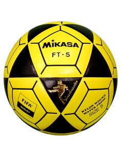 Balón de Fútbol Mikasa Goal Master Tamaño 5 Negro/Amarillo
