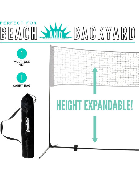 Red Ajustable Franklin Sports 3.05m para Voleibol y Tenis