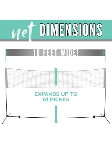 Red Ajustable Franklin Sports 3.05m para Voleibol y Tenis