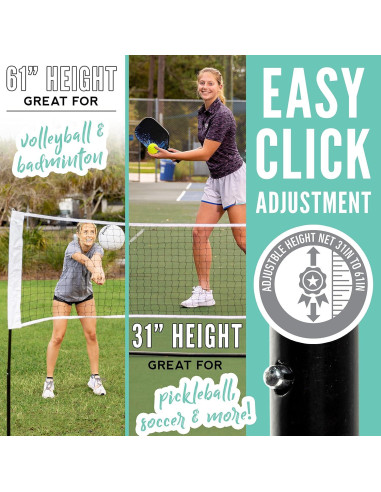 Red Ajustable Franklin Sports 3.05m para Voleibol y Tenis