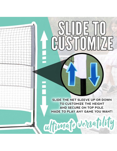 Red Ajustable Franklin Sports 3.05m para Voleibol y Tenis