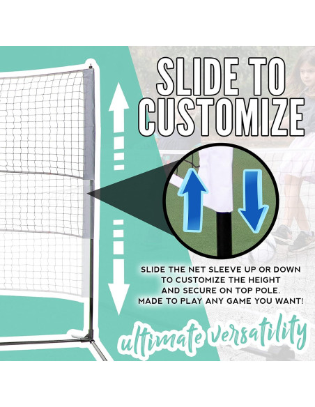 Red Ajustable Franklin Sports 3.05m para Voleibol y Tenis