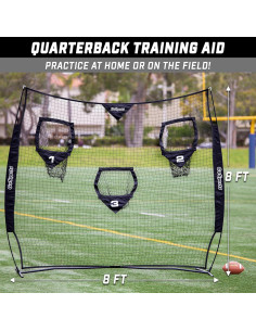 Red de Lanzamiento de Fútbol GoSports 2.44 m - Negro 2